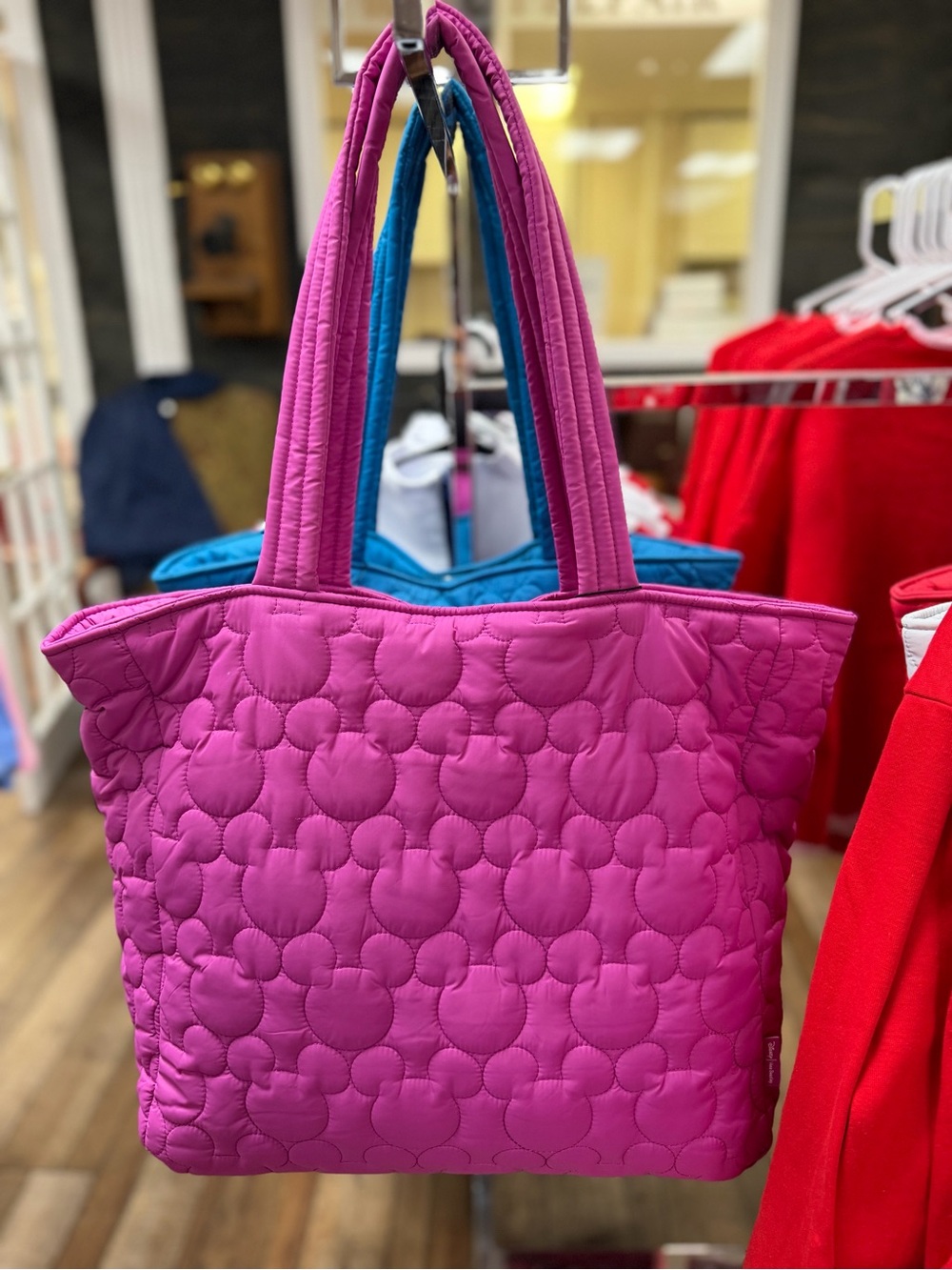 Purple Disney Quilted Tote Bag - Women's Shoulder Tote